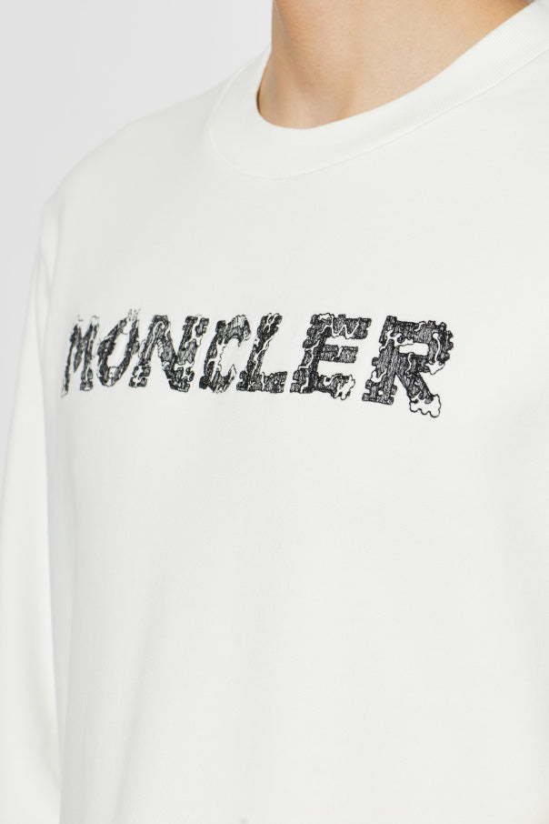 Moncler WHITE Sweatshirt with logo 5