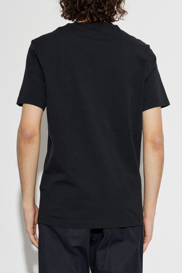 Moncler BLACK T-shirt with logo patch 4