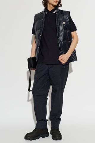 Moncler BLACK Polo shirt with logo patch 2