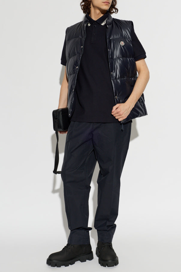 Moncler BLACK Polo shirt with logo patch 2