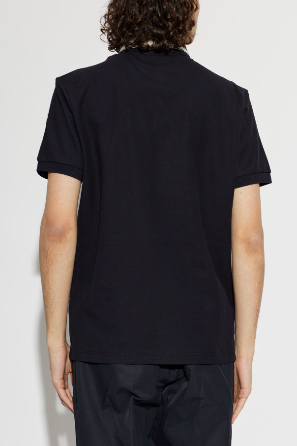 Moncler BLACK Polo shirt with logo patch 4