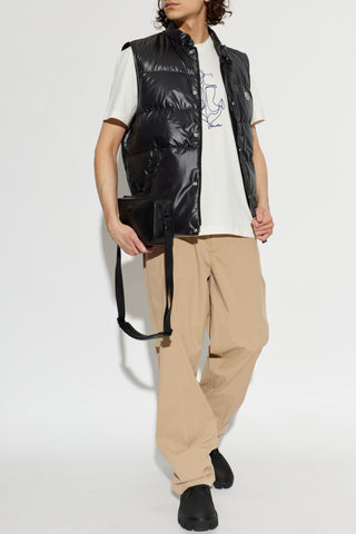 Moncler cream T-shirt with embroidered pattern 2