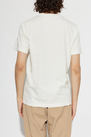 Moncler cream T-shirt with embroidered pattern 4
