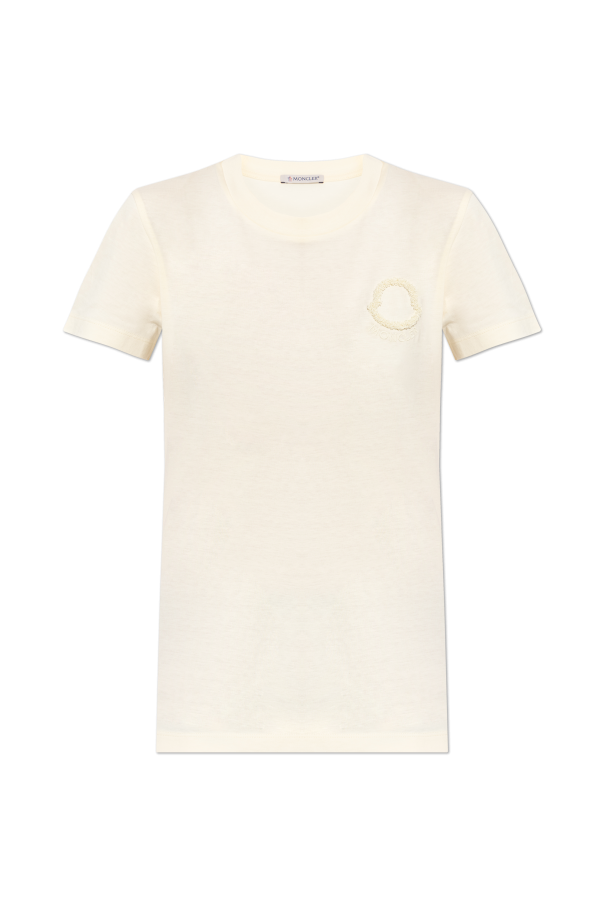 Moncler YELLOW T-shirt with logo 1