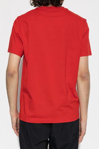 Moncler RED T-shirt with logo patch 4