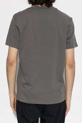 Moncler GREY T-shirt with logo patch 4
