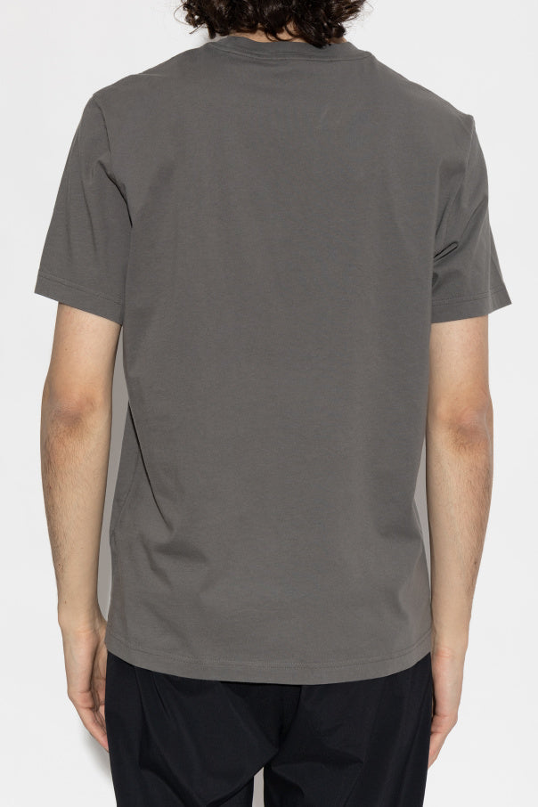Moncler GREY T-shirt with logo patch 4