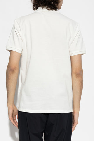 Moncler WHITE Polo with logo patch 4