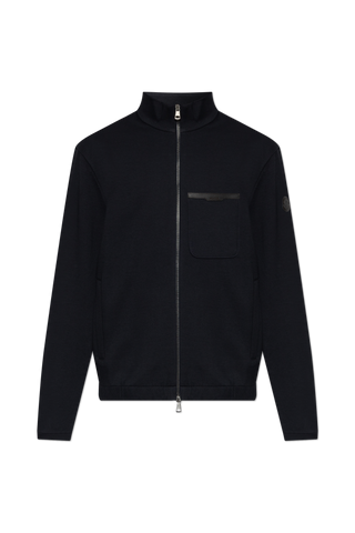 Moncler BLACK Sweatshirt with logo patch 1