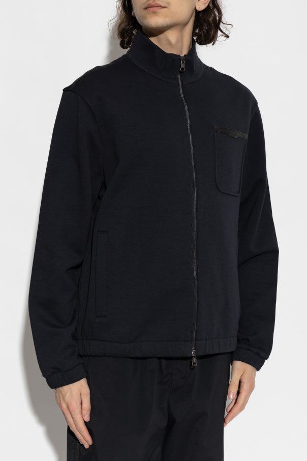Moncler BLACK Sweatshirt with logo patch 3