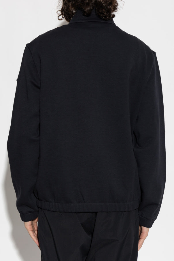 Moncler BLACK Sweatshirt with logo patch 4