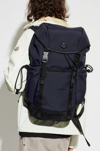 Moncler NAVY BLUE Backpack with logo 2