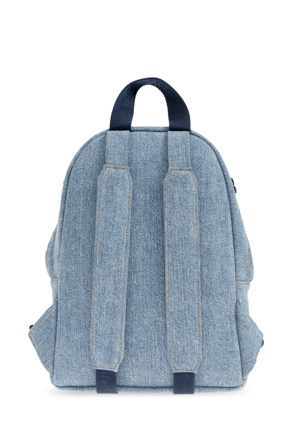 Off-White BLUE 'Jitney' denim backpack 3