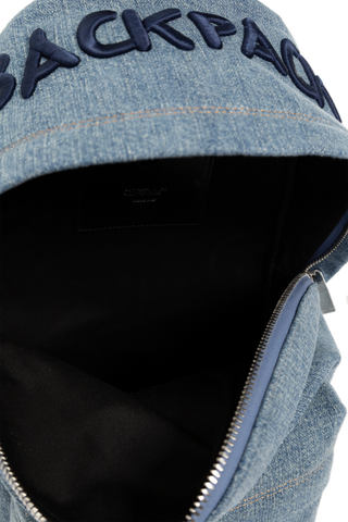 Off-White BLUE 'Jitney' denim backpack 5