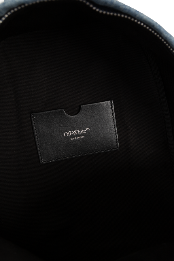 Off-White BLUE 'Jitney' denim backpack 7