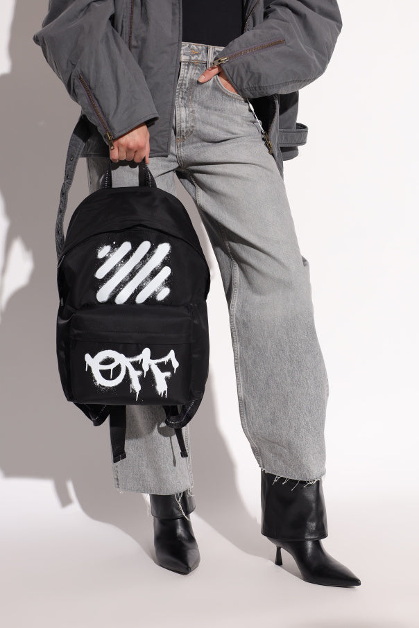Off-White BLACK ‘Diagonal Spray’ backpack 2