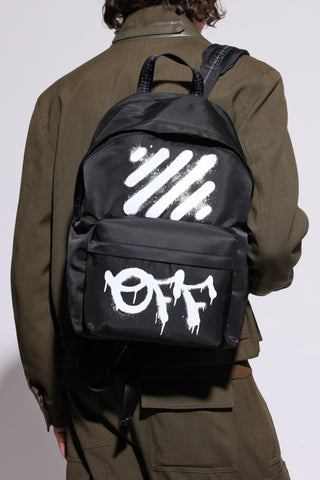 Off-White BLACK ‘Diagonal Spray’ backpack 3