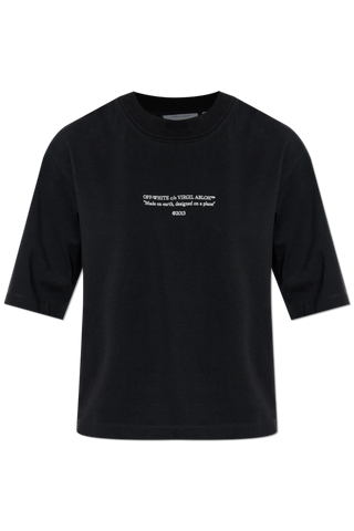 Off-White BLACK T-shirt with logo 1