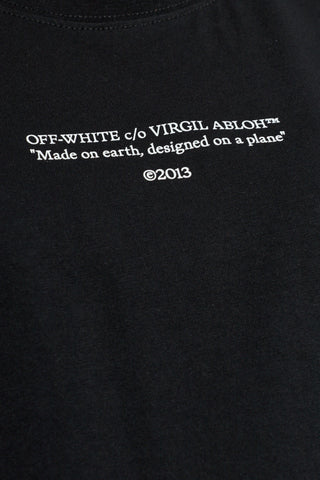 Off-White BLACK T-shirt with logo 5