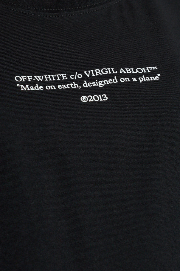 Off-White BLACK T-shirt with logo 5
