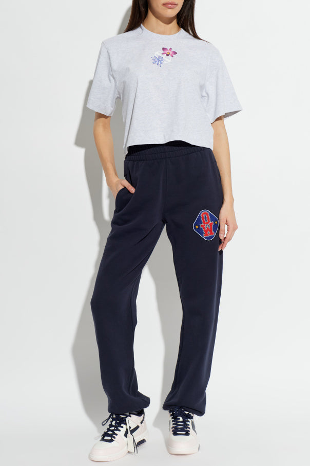 Off-White GREY T-shirt with print 2