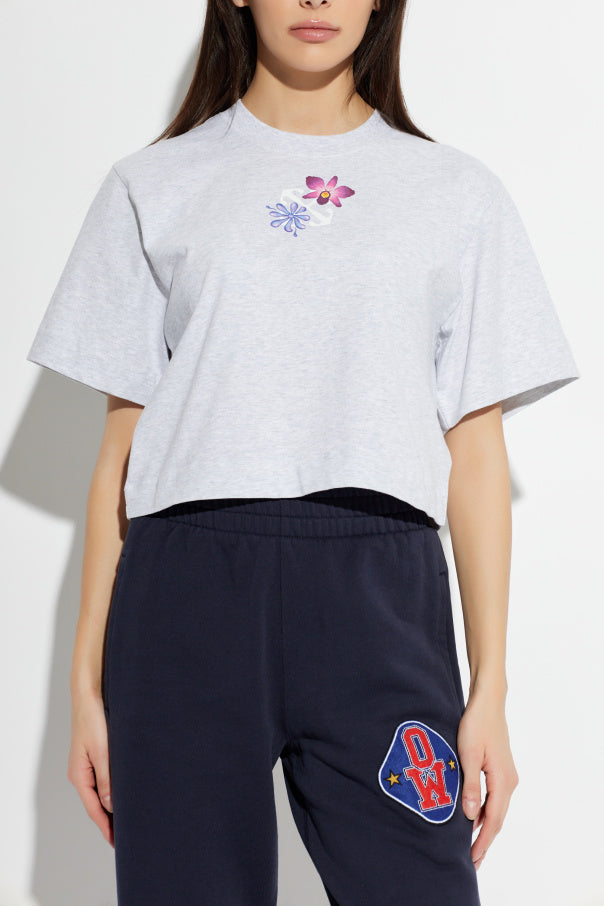 Off-White GREY T-shirt with print 3