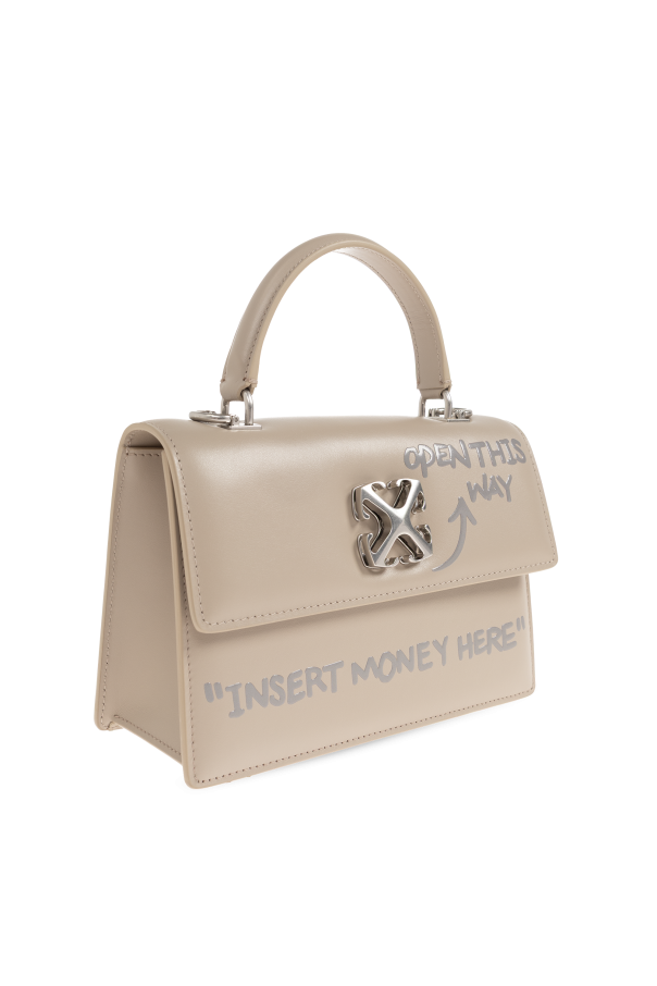 Off-White beige ‘Jitney 1.4’ handbag 4
