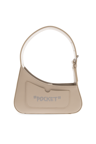 Off-White beige ‘Jitney’ shoulder bag 3