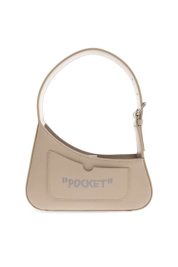 Off-White beige ‘Jitney’ shoulder bag 3