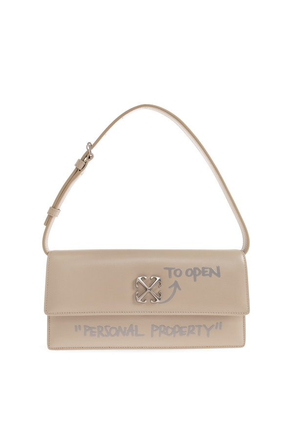 Off-White beige ‘Jitney 1.0’ shoulder bag 1