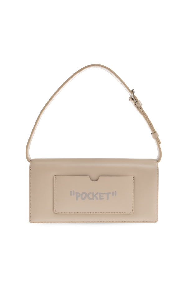 Off-White beige ‘Jitney 1.0’ shoulder bag 3