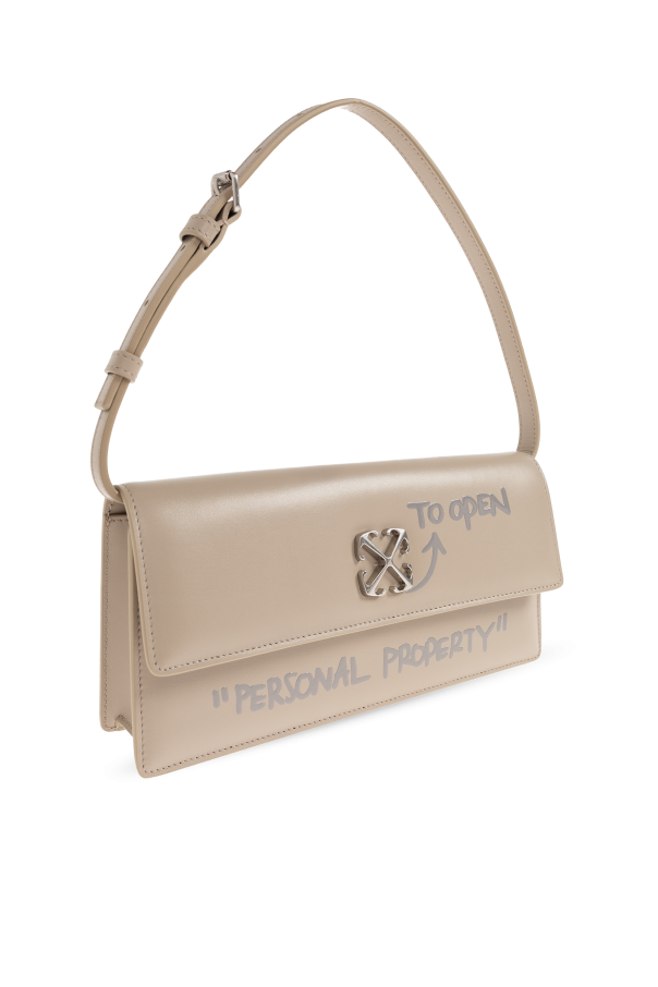 Off-White beige ‘Jitney 1.0’ shoulder bag 4