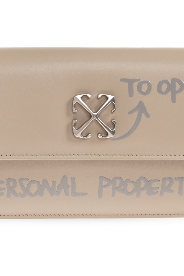 Off-White beige ‘Jitney 1.0’ shoulder bag 6