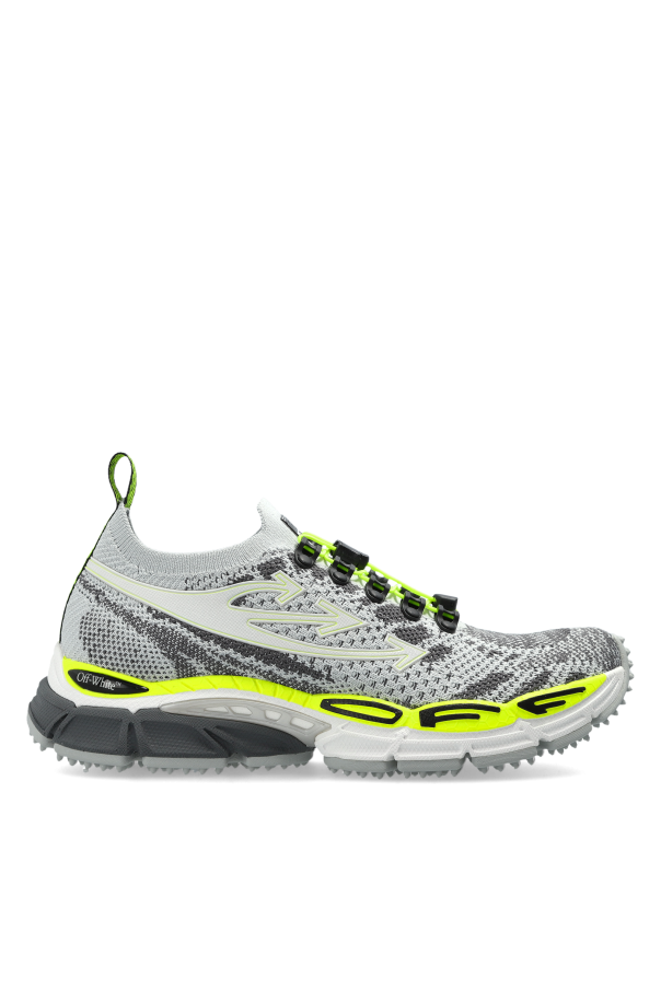Off-White GREY 'Be Right Back Knit' sports shoes 1
