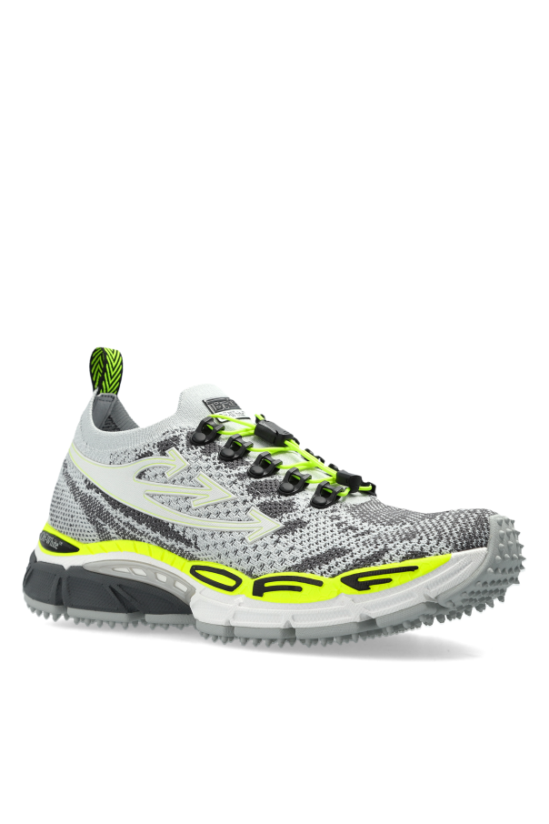Off-White GREY 'Be Right Back Knit' sports shoes 4