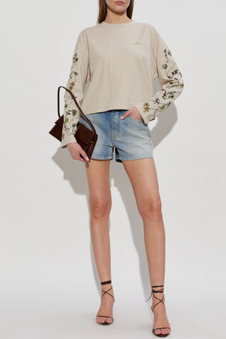 Off-White cream T-shirt with logo 2