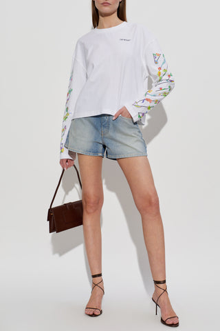 Off-White WHITE T-shirt with logo 2