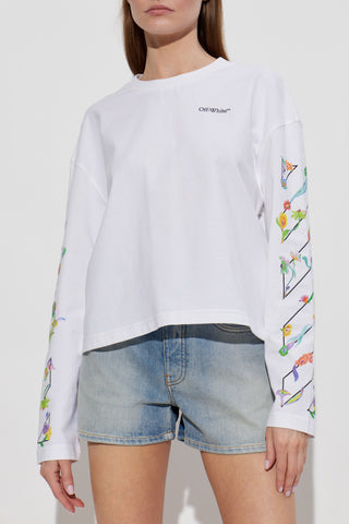 Off-White WHITE T-shirt with logo 3