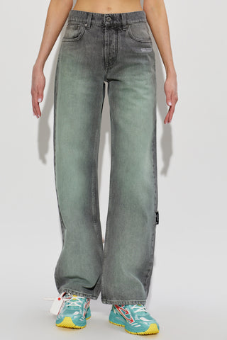 Off-White GREY Wide-leg jeans 3