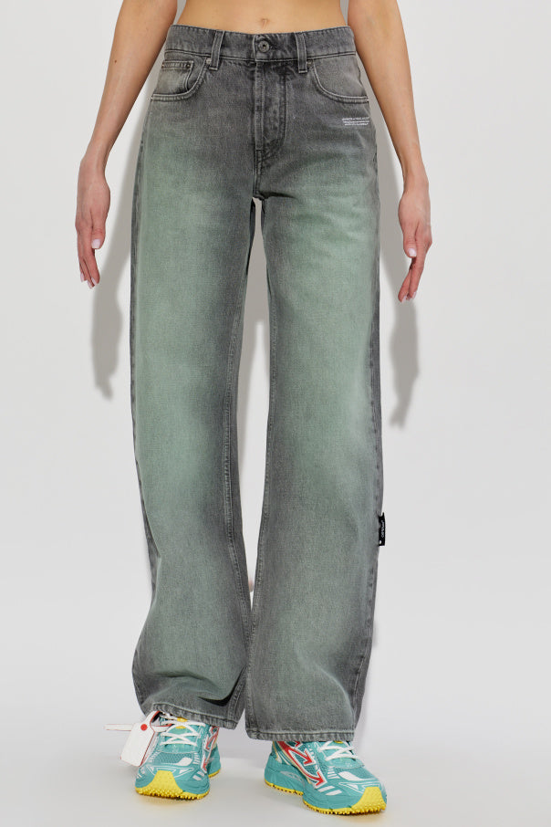 Off-White GREY Wide-leg jeans 3