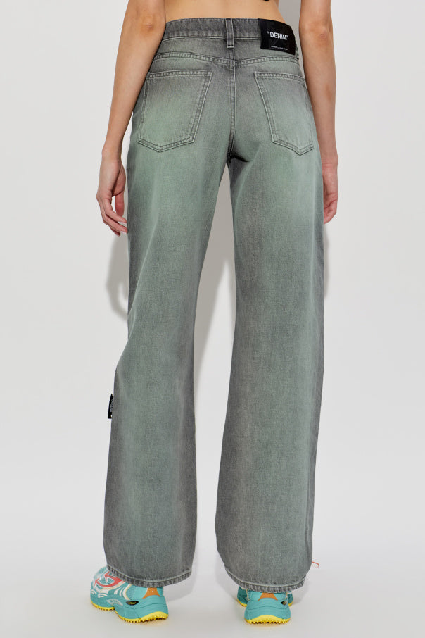 Off-White GREY Wide-leg jeans 4