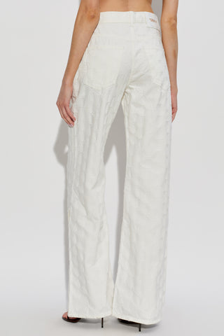 Off-White WHITE Jeans with monogram 4