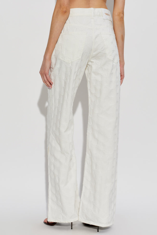 Off-White WHITE Jeans with monogram 4