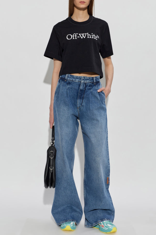 Off-White NAVY BLUE Wide-leg jeans 2