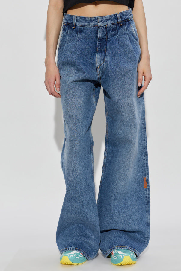 Off-White NAVY BLUE Wide-leg jeans 3