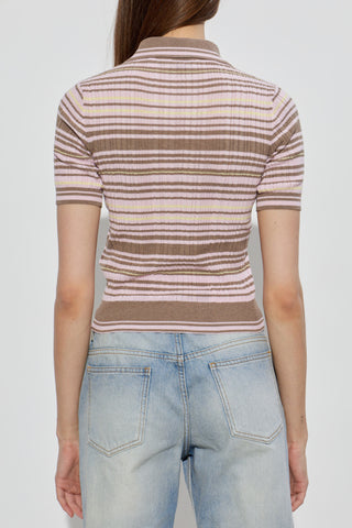 Off-White PINK Polo with patch 4