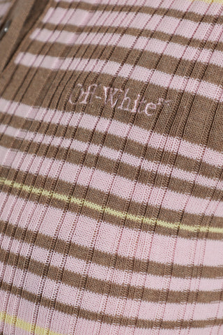 Off-White PINK Polo with patch 5