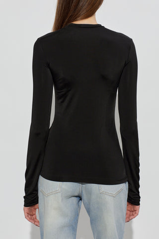 Off-White BLACK T-shirt with logo 4