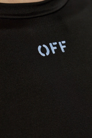 Off-White BLACK T-shirt with logo 5