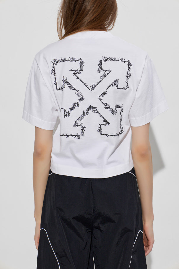 Off-White WHITE T-shirt with logo 4